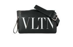 VLTN Belted Bag, Leather, Black, MII, 3*